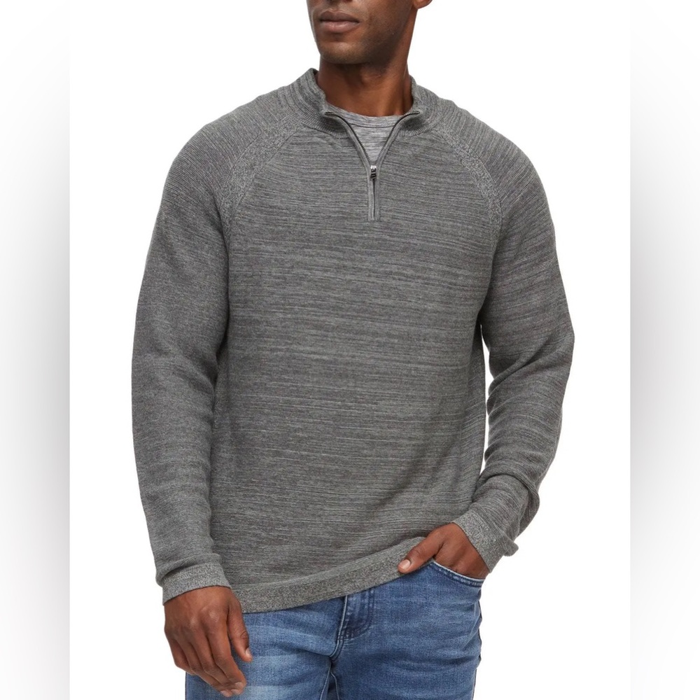 Men’s Flag & Anthem Floydale Marled Raglan 1/4-Zip Sweater XL
